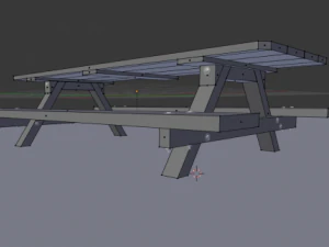 picnic table 3D Model