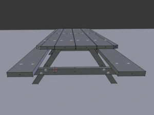 picnic table 3D Model