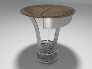 coffee shop table and chair 3D Model