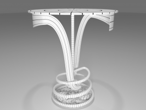 coffee shop table and chair 3D Model
