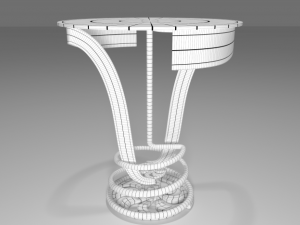 coffee shop table and chair 3D Model