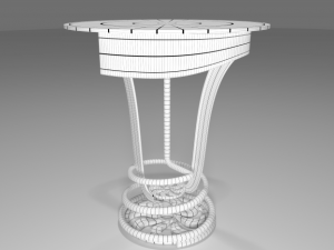 coffee shop table and chair 3D Model