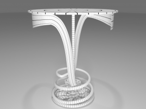 coffee shop table and chair 3D Model