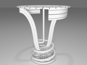 coffee shop table and chair 3D Model