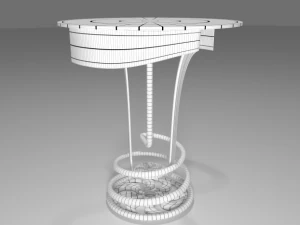 coffee shop table and chair 3D Model