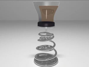 coffee shop table and chair 3D Model