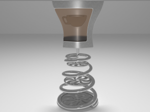 coffee shop table and chair 3D Model