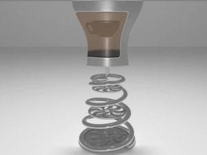 coffee shop table and chair 3D Model