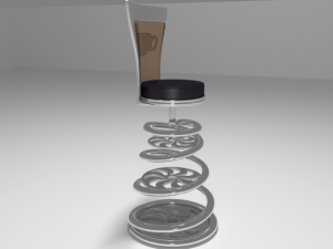 coffee shop table and chair 3D Model