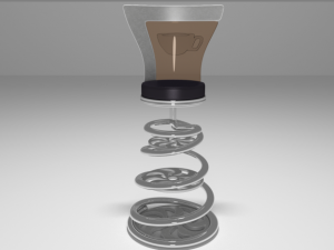 coffee shop table and chair 3D Model