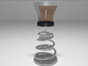 coffee shop table and chair 3D Model