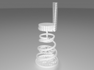 coffee shop table and chair 3D Model