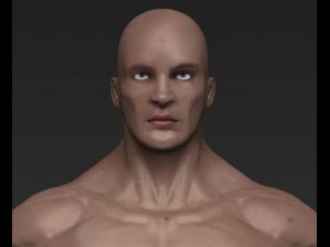 male nude Modello 3D