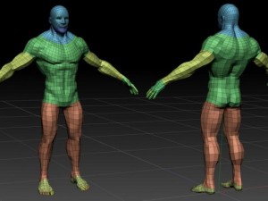 detailed male nude Model 3D