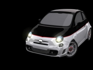 2010 fiat 500c abarth Modello 3D
