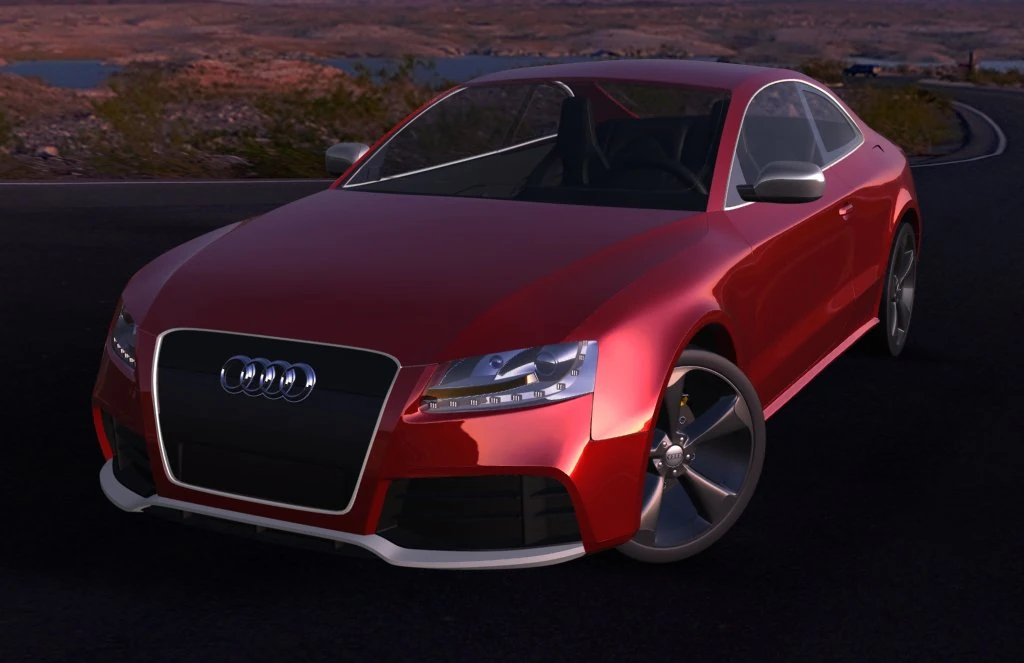 audi rs5 rigged 3D Model .c4d .max .obj .3ds .fbx .stl .blend 