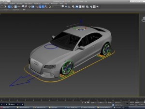 audi rs5 rigged Model 3D