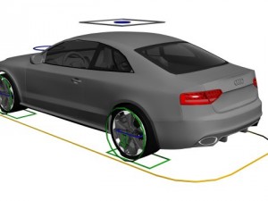 audi rs5 rigged Model 3D