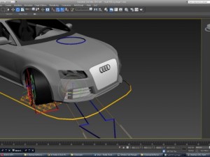 audi rs5 rigged Model 3D