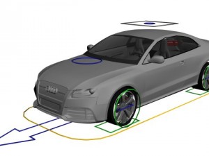 audi rs5 rigged Model 3D