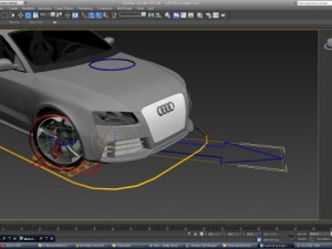 audi rs5 rigged Model 3D