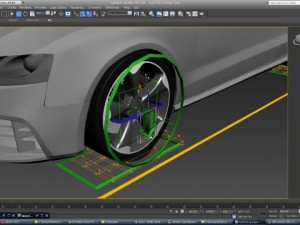 audi rs5 rigged Model 3D
