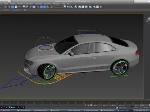 audi rs5 rigged Model 3D