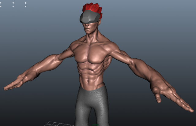 heavy hitter rigged 3D Model .c4d .max .obj .3ds .fbx .stl .blend 
