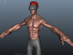 heavy hitter rigged 3D Model