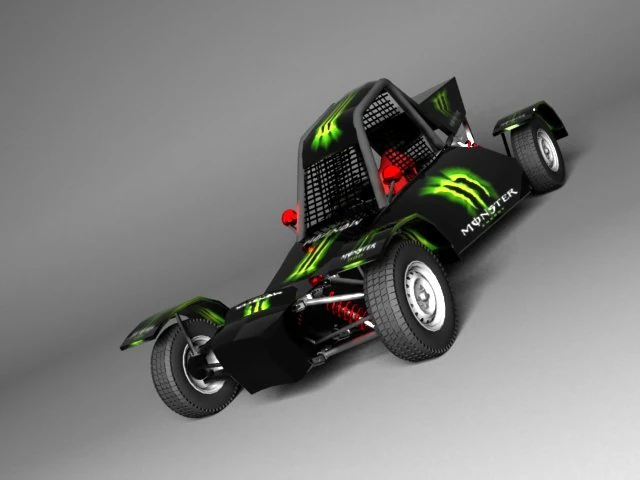 buggy d3 3D Model .c4d .max .obj .3ds .fbx .stl .blend 