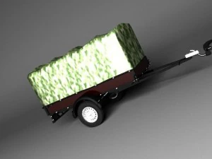 トレーラー多用途 3Dモデル