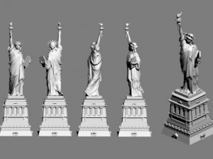 the statue of liberty Modèle 3D