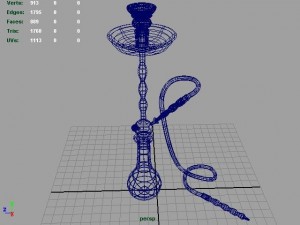 hookah 3D-Modell