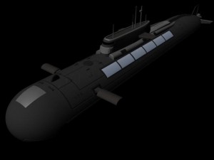 submarine 3D-Modell