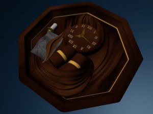 wall watch Modello 3D