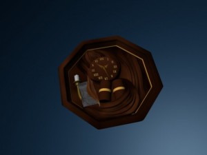 wall watch Modello 3D