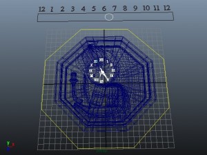wall watch Modello 3D