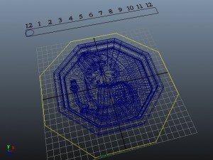 wall watch Modello 3D