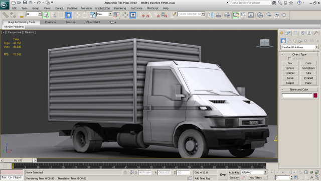 utility van 3D Model .c4d .max .obj .3ds .fbx .stl .blend
