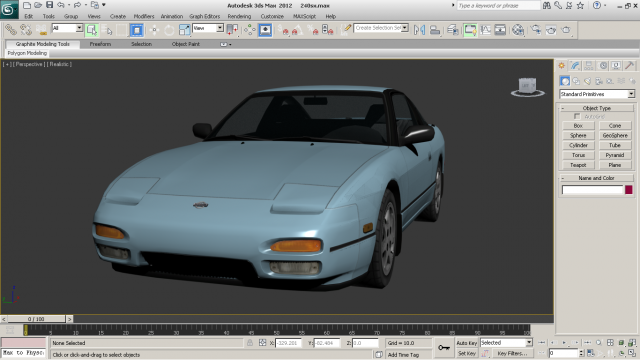 nissan 240sx 3D 模型 .c4d .max .obj .3ds .fbx .stl .blend 