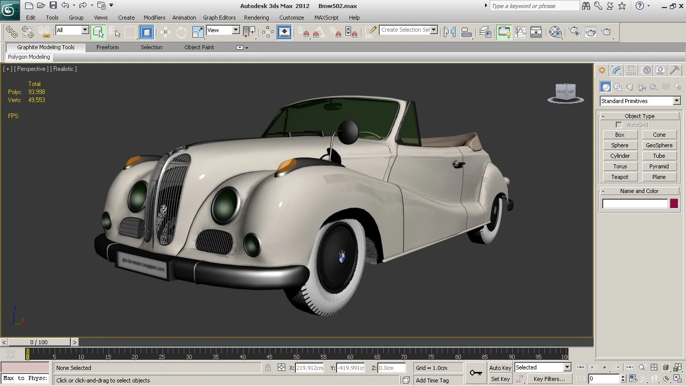 bmw 502 3D Model .c4d .max .obj .3ds .fbx .stl .blend 