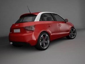 audi a1 sportback 3D 모델