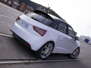 audi a1 sportback branco Modelo 3D