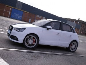 audi a1 sportback white 3D Модель