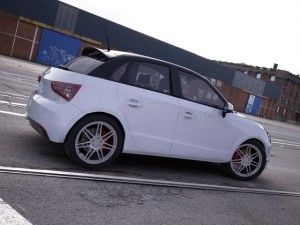 audi a1 sportback white 3D Модель