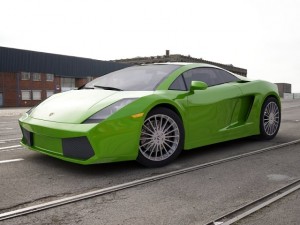 sport car green Model 3D