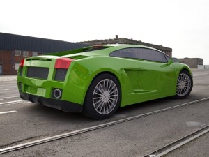 sport car green 3D Model