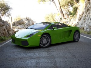 sport car green 3D Model