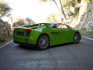 sport car green 3D Model