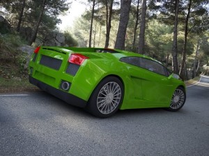 sport car green 3D Model